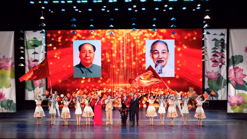 越南文化日的文艺演出。