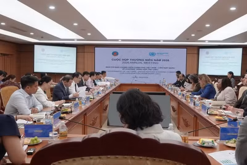 越南政府与联合国合作计划联合指导委员会会议。