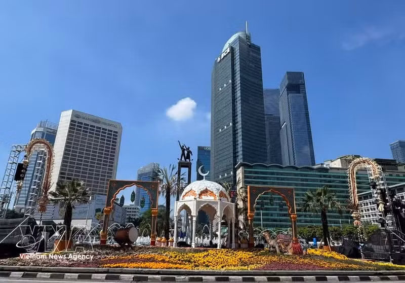 印尼首都雅加达中心。（图片来源：越通社）