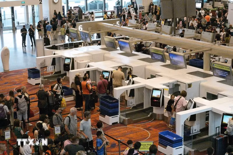 新加坡樟宜机场。（图片来源：新华社/越通社）