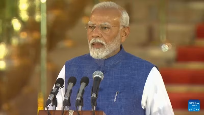 印度总理纳伦德拉·莫迪。（图片来源：新华社）