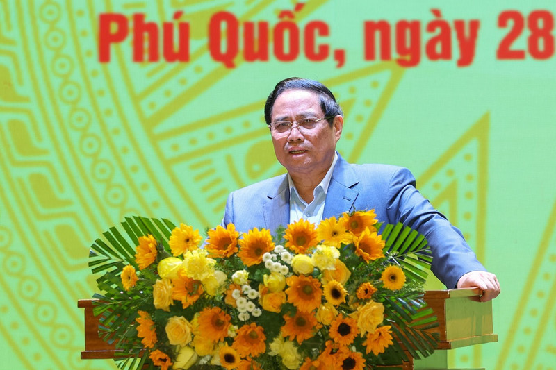 范明正总理发表讲话。（图片来源：VGP）