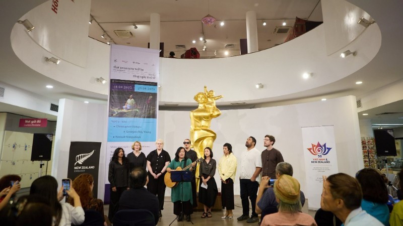庆祝越南与新西兰建交50周年艺术展。