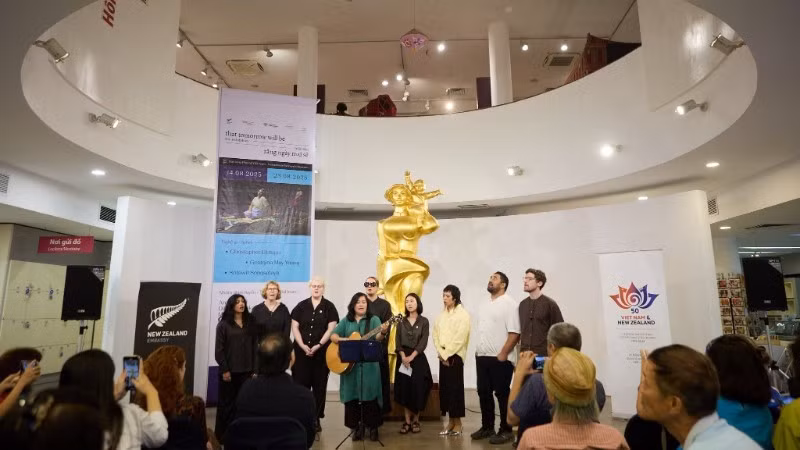 庆祝越南与新西兰建交50周年艺术展。