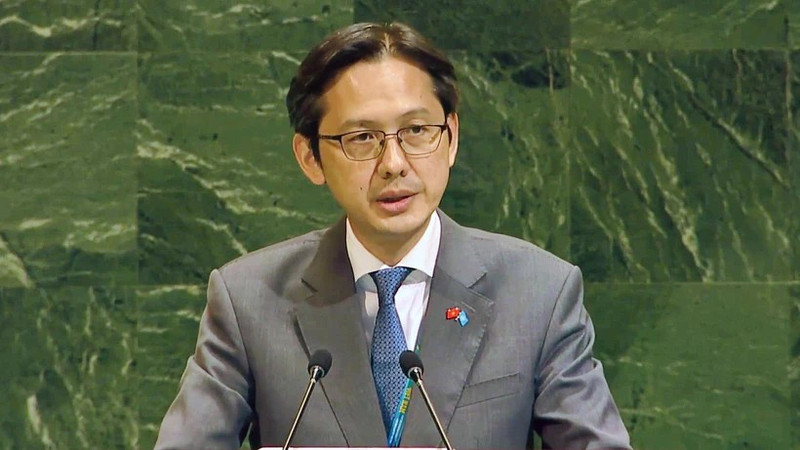 越南常驻联合国代表团团长杜雄越大使。