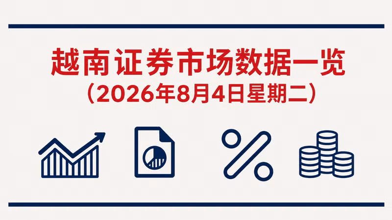 8月4日越南证券市场数据一览 【图表新闻】