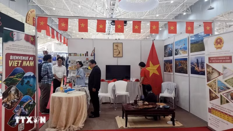 越南展位。（图片来源：越通社）