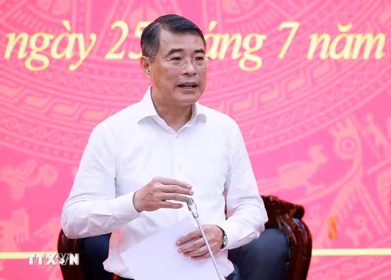 越南政府总理黎明兴发表讲话。（图片来源：越通社）