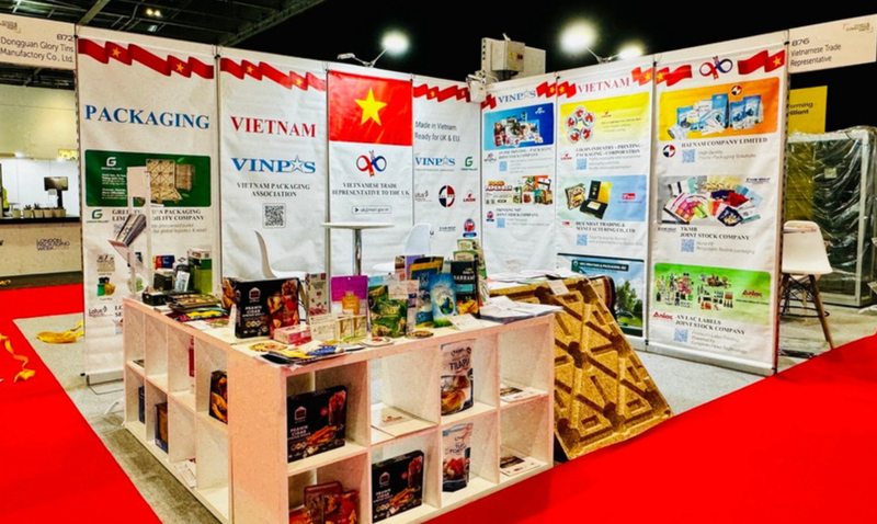 越南展位。（图片来源：越通社）