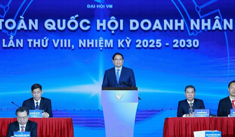 越南政府总理范明正出席并发表讲话。（图片来源：越通社）