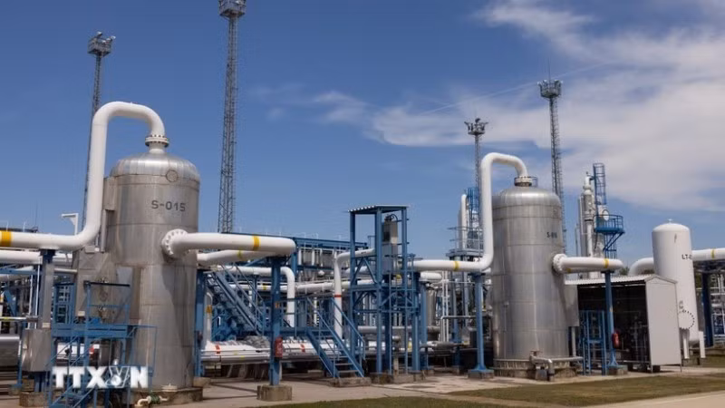 位于匈牙利扎纳的天然气储存单位。（图片来源：新华社/越通社）