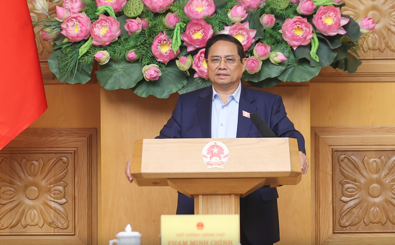 范明正总理发表讲话。（图片来源：VGP）