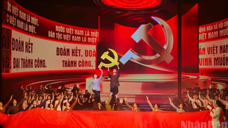 政论艺术节目《永远跟党走的信念》中的一个演出节目。