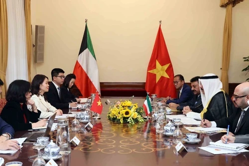 于2024年12月举行的越南与科威特外交部第四次政治磋商场景。（图片来源：越通社）