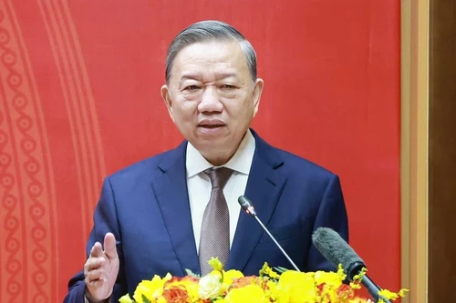 越共中央总书记苏林。（图片来源：越通社）
