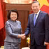 越共中央总书记、国家主席苏林会见柬埔寨国会主席昆索达莉。