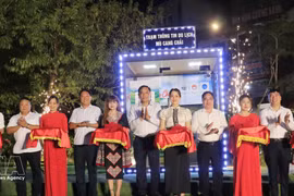 木江界智慧街区开街仪式。（图片来源：越通社）