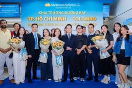 越航正式开通胡志明市至斯里兰卡科伦坡直飞航线。（中峰 摄）