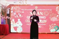 越南驻港澳总领事黎德幸在活动上发言。（图片来源：越通社）