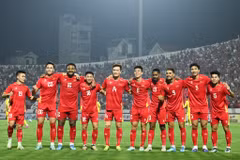 越南队在金相植主教练执教下依然保持不败。（陈海 摄）