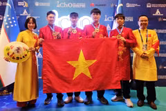 越南队在2026年国际化学奥林匹克竞赛中夺得4枚金牌，金牌数与中国、印度并列第一。
