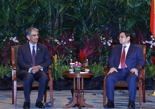 范明正总理会见淡马锡控股公司（Temasek Holdings）首席执行长狄澜。