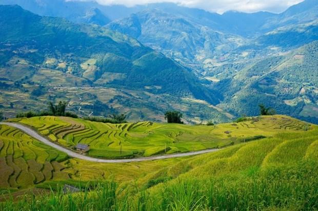 老街省美丽的山区景色。