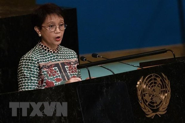 印度尼西亚外交部长雷特诺·马尔苏迪。（图片来源：越通社）