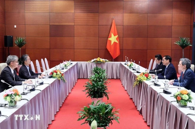 会见场景。（图片来源：越通社）