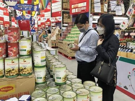 参加“意大利美味”周活动的展位。