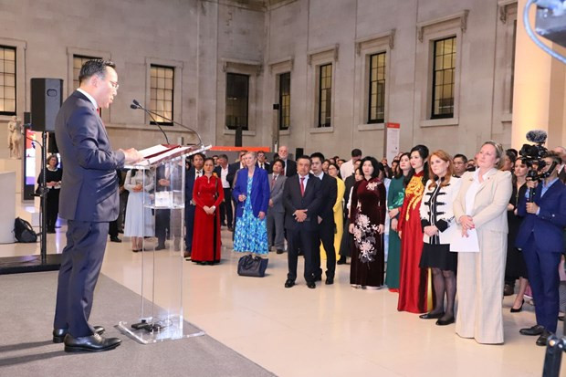 越南驻英国大使馆在首都伦敦英国国家博物馆举行国庆庆祝活动。