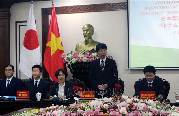 日本群马县（Gunma）知事山本一田（Ichita Yamamoto）先生发表讲话。图自越通社