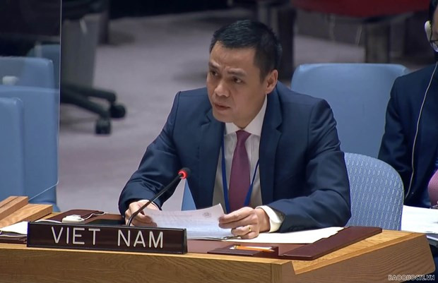 越南常驻联合国代表团团长邓黄江大使。
