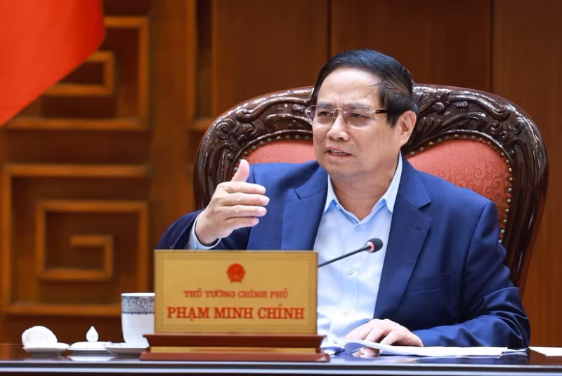 范明正总理在会上发表讲话。（图片来源：越通社）