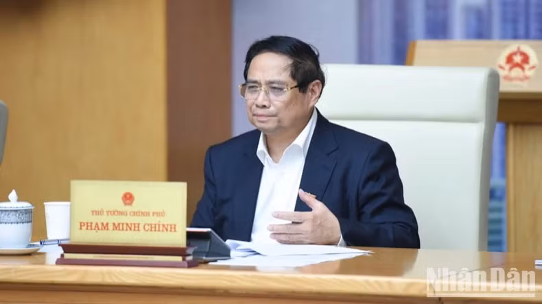 范明正总理在会上致辞。