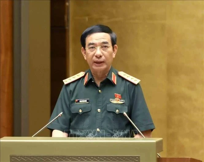 越南国防部部长潘文江大将。（图片来源：越通社）