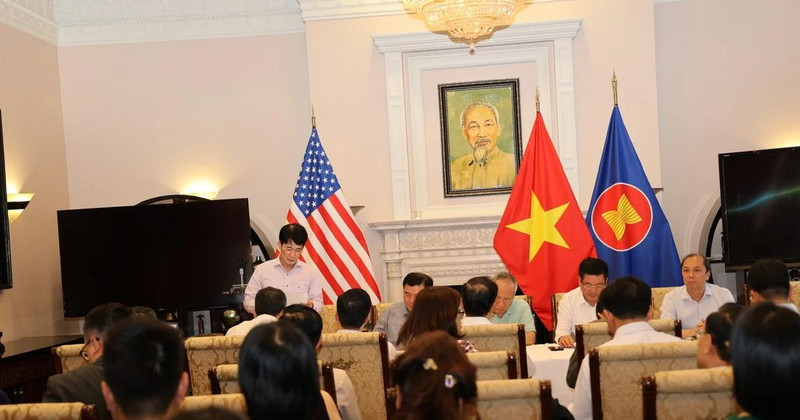 越南与美国启动第二轮双边对等贸易协定谈判。（图片来源：越通社）