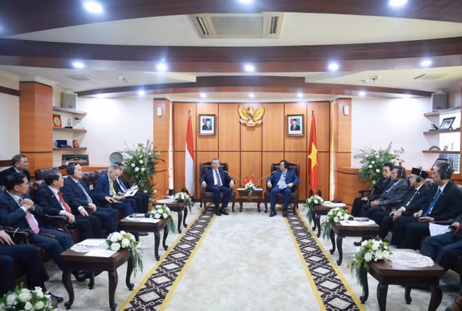 会见场面。（图源：越通社）