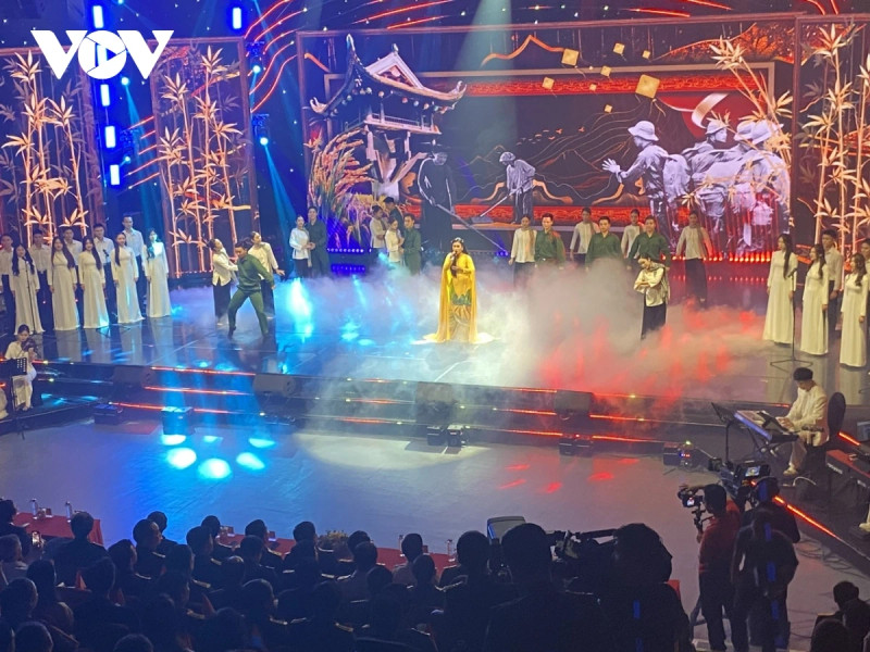 “和平之歌”艺术交流活动。（图片来源：VOV）
