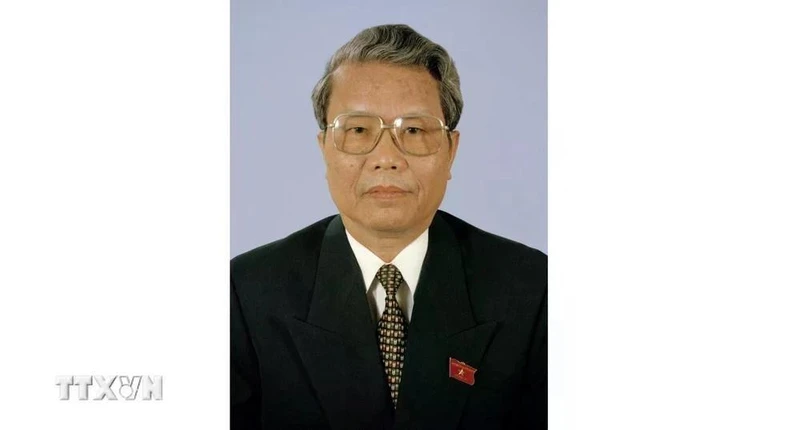 原越共中央政治局委员、原越南社会主义共和国主席陈德良。