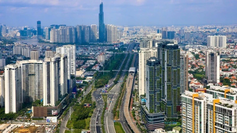 胡志明市一角。 