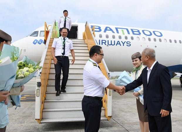 10月8日下午，空客Airbus A321NEO AC飞机（注册号：VN-A588）顺利降落在内排国际机场。