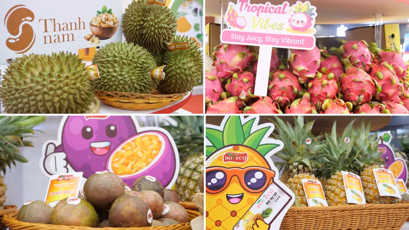 经过几千公里的路程，越南水果仍然保持新鲜度。