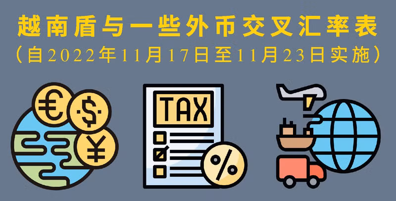 越南盾与一些外币的交叉汇率表【图表新闻】