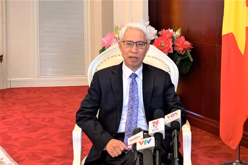 越南驻华大使范星梅。（杜有兴 摄）