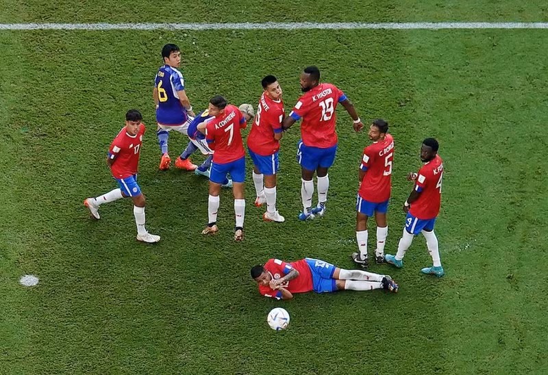 哥斯达黎加后防线比赛中表现不俗。