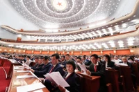 中国全国政协十四届三次会议开幕会。（图源：新华社）