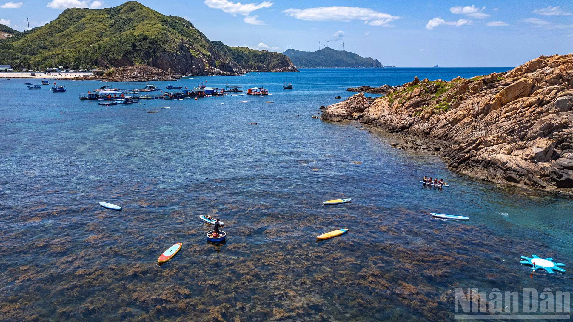 浮潜观赏珊瑚和立式划水（SUP）是深受游客喜爱的海上运动。