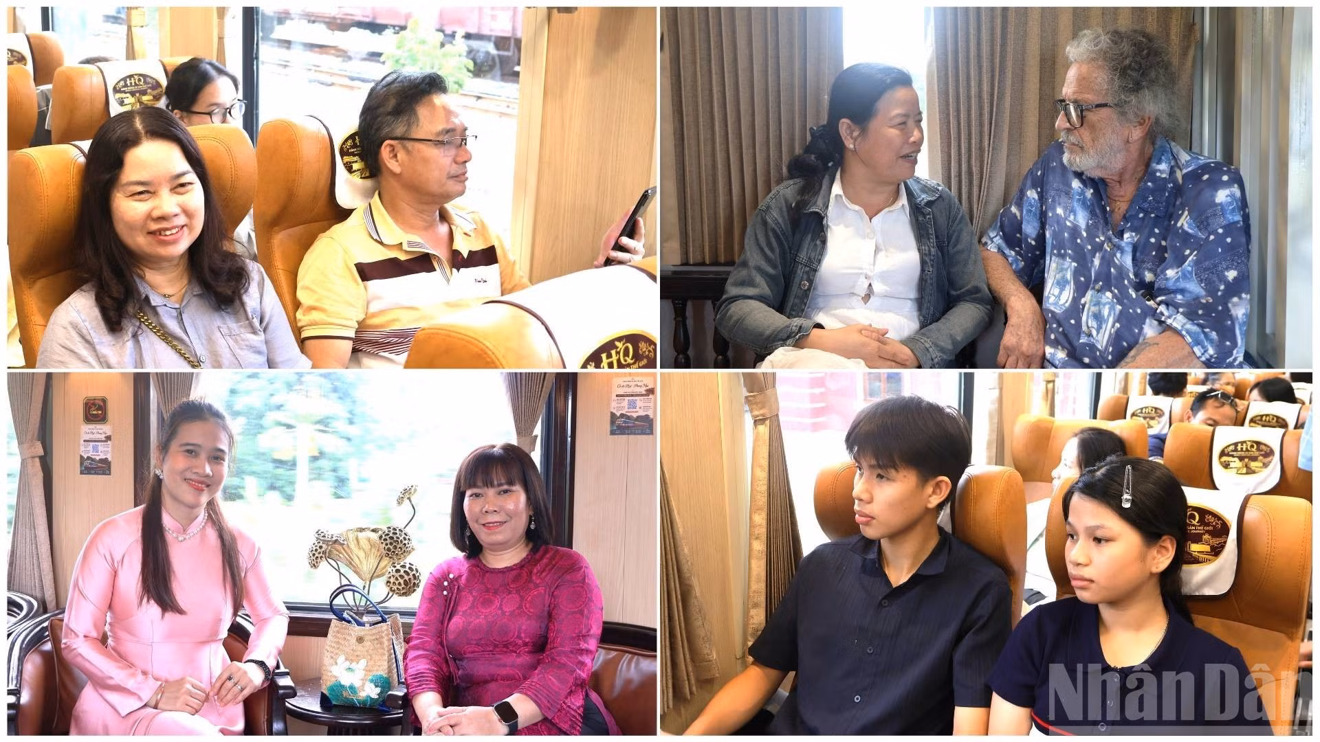 乘车游客。