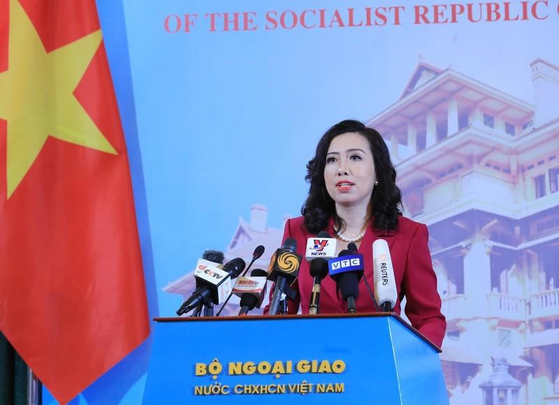 越南外交部发言人黎氏秋姮。（图片来源：越通社）